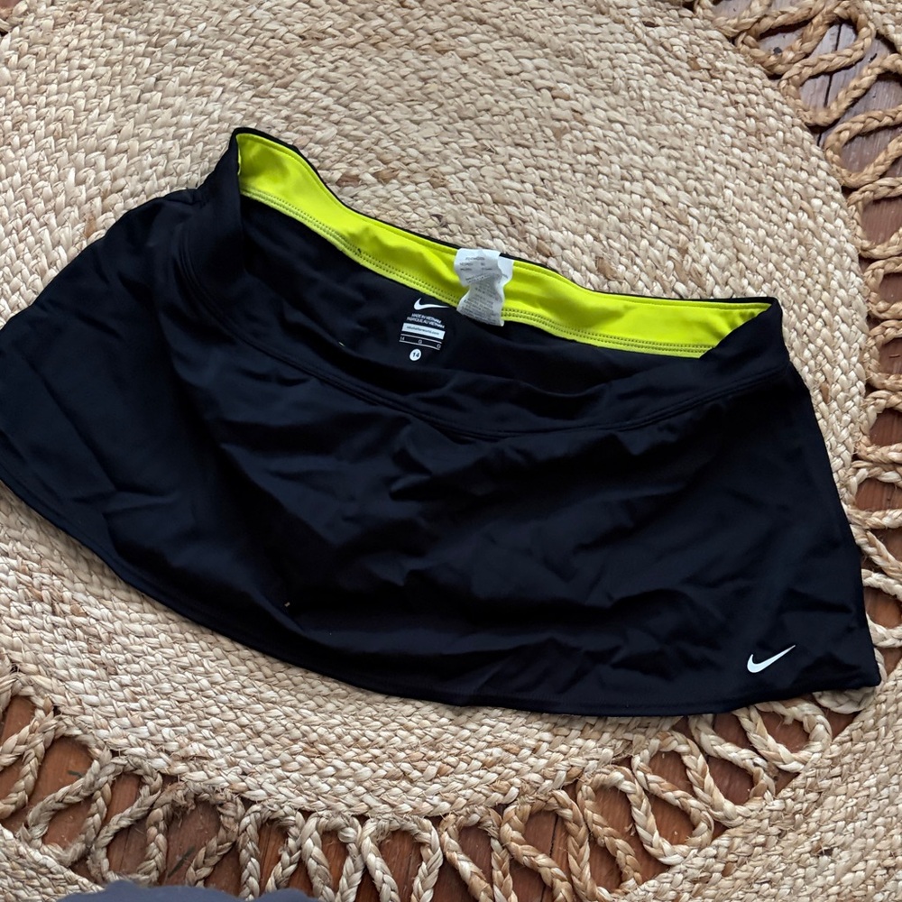 Nike Black Skirt with Bright Yellow Accent